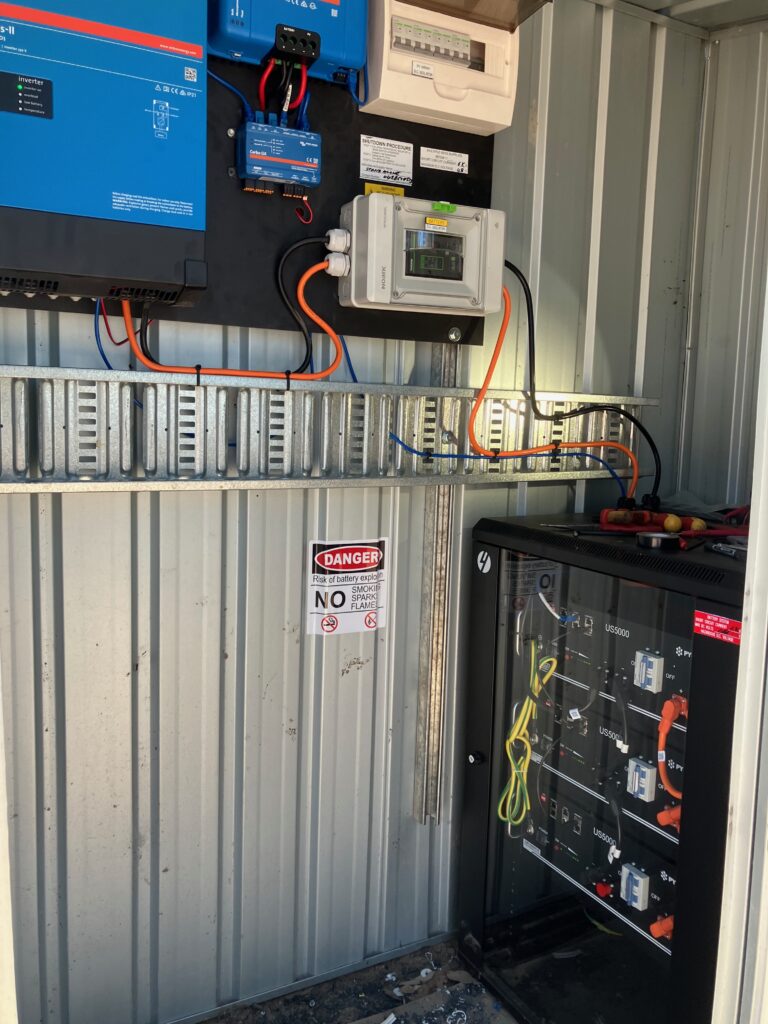 Batteries installed