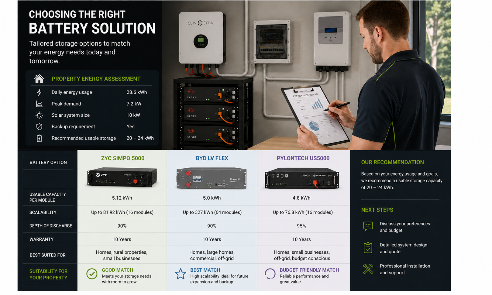 Off grid battery system for Queensland homes farms and sheds