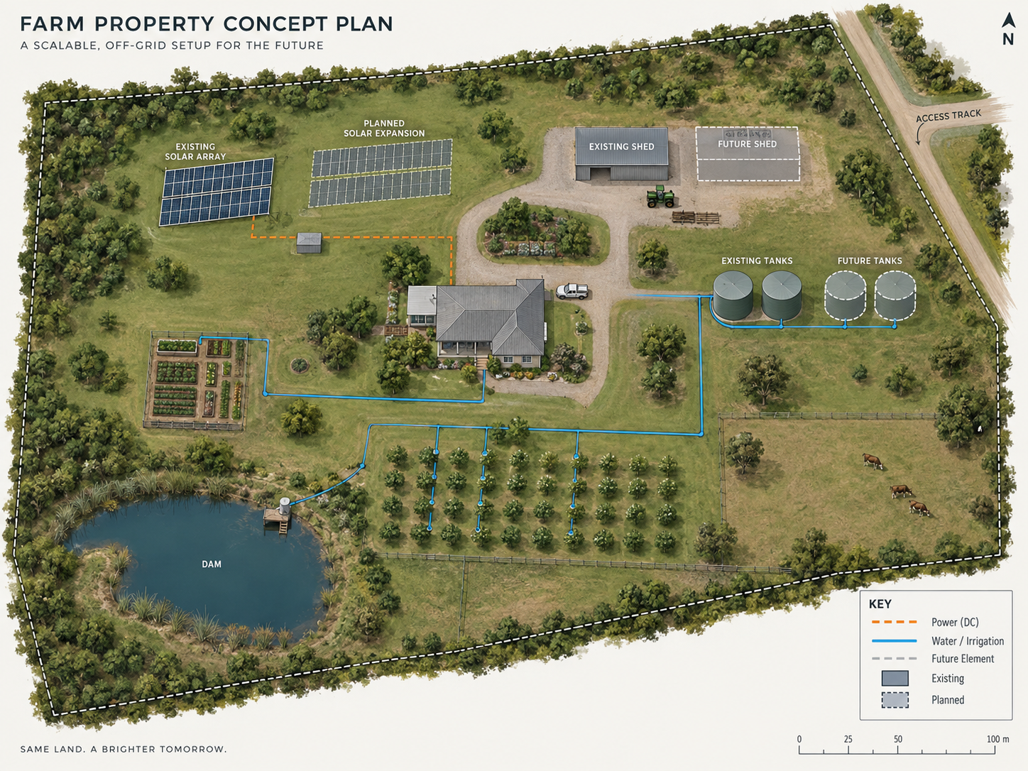 Planning for future water and electrical loads